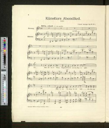 Künstlers Abendlied.