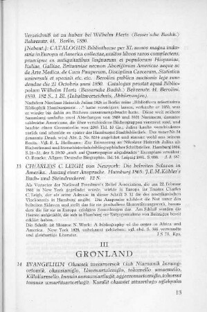 III. Grönland