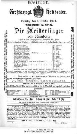 Die Meistersinger von Nürnberg