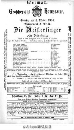 Die Meistersinger von Nürnberg