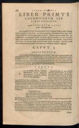 Chronica Biblia, VT., Chronica 