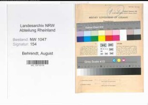 Entnazifizierung August Behrendt , geb. 19.12.1905 (Justizbeamter)