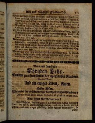 559-576, Neun und dreyßigste Christen-Lehr, [...]