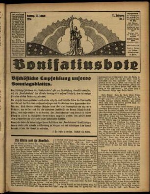 Ausgabe vom Sonntag, den 21. Januar 1934.