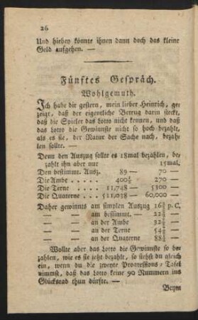Fünftes Gespräch