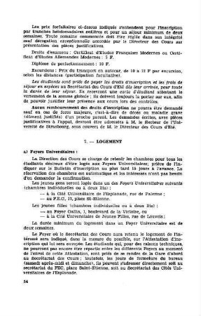 54-55, 7. Logement