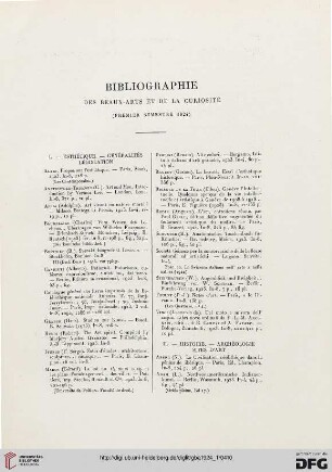Bibliographie des beaux-arts et de la curiosité