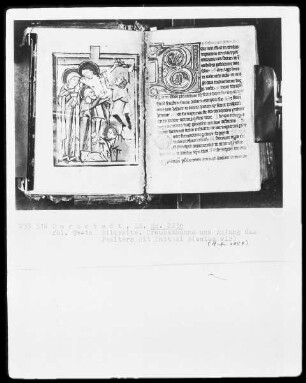Psalterium und Diurnale — Kreuzabnahme, Folio 9verso