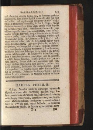 Nausea Febrilis