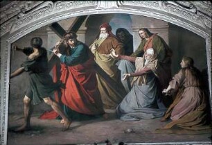 Jesus begegnet seiner Mutter