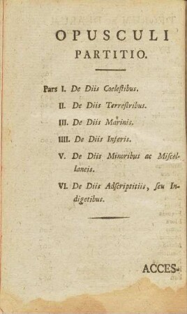 Opusculi Partitio.