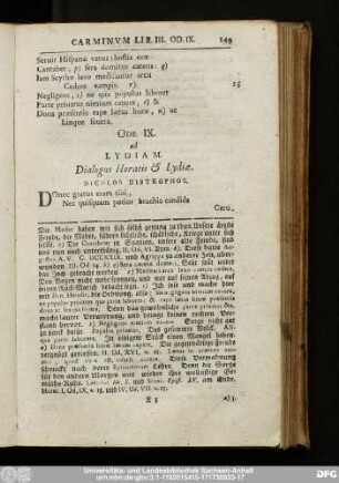 Ode IX. ad Lydiam.
