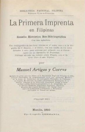 La Primera Imprenta en Filipinas