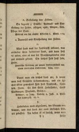 5-64, A. Bestellung des Feldes