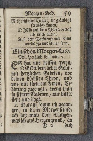 Ein schön Morgen-Lied.