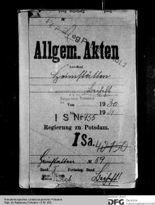 Heimstätten. Allgemeines