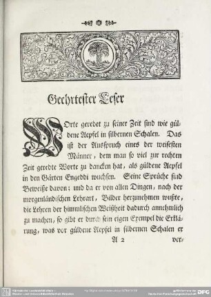 Geehrtester Leser