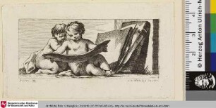 [Putti, etwas betrachtend]