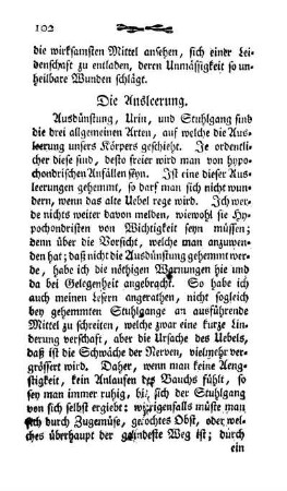 Die Ausleerung