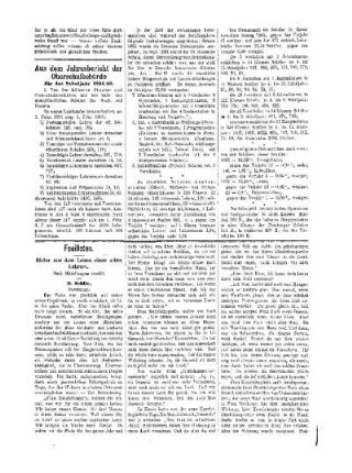 Feuilleton. Bilder aus dem Leben eines alten Lehrers : (Fortsetzung) ; [(Fortsetzung folgt)]