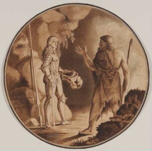 Hüon und Scherasmin [Illustration zu Wielands "Oberon"]