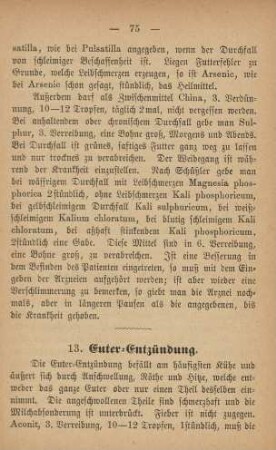 13. Euter-Entzündung