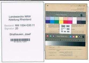Entnazifizierung Josef Strathausen , geb. 23.10.1909 (Schlosser)