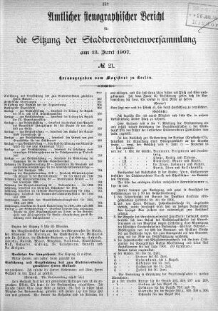 No 21, 13. Juni 1907