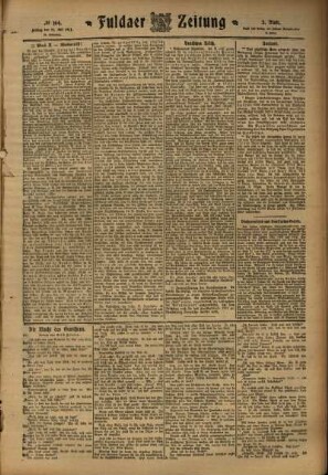 Zweite Ausgabe vom Freitag, den 21. Juli 1911.