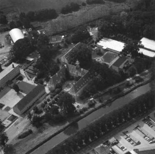 Elsterwerda. Schloß und Park. Luftbildschrägaufnahme von Norden