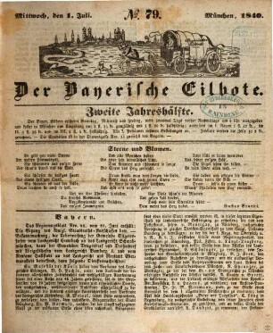Baierscher Eilbote. 1840,7/12