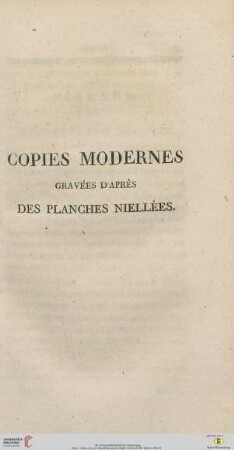 Copies modernes gravées d’après des planches niellées