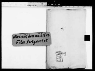 . Korrespondenz des Prinzen Emil mit Privatpersonen: Korrespondenz des Prinzen Emil mit Privatpersonen, Buchstabe F