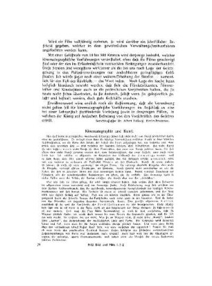 Kinematographie und Kunst