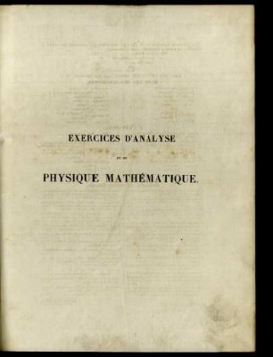 Tome 4: Exercices d'analyse et de physique mathématique. Tome Quatrième