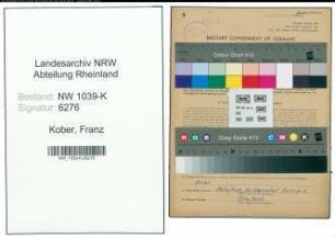 Entnazifizierung Franz Kober , geb. 01.09.1908 (Arbeiter)