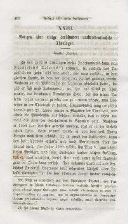 408-426 Notizen über einige berühmtere nachtridentinische Theologen : fünfter Artikel