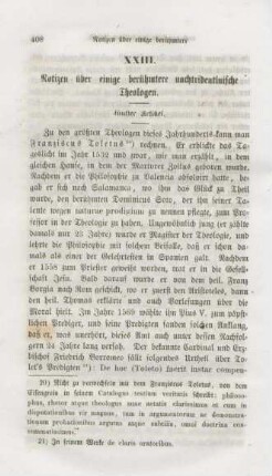408-426 Notizen über einige berühmtere nachtridentinische Theologen : fünfter Artikel