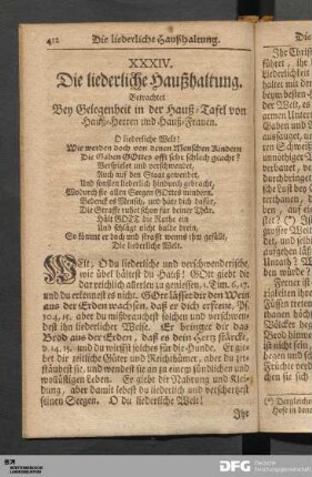 XXXIV. Die liederliche Haußhaltung.