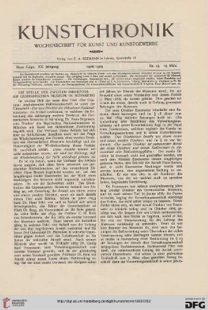 Heft 19 (19. März 1909)