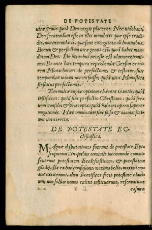 De Potestate Ecclesiastica.