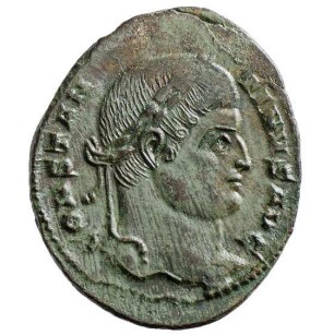 Münze, Follis, Aes 3, 326 n. Chr.