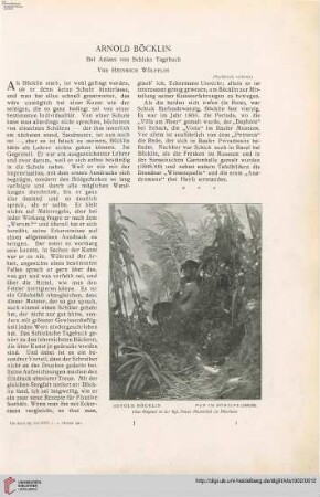 17: Arnold Böcklin : bei Anlass von Schicks Tagebuch