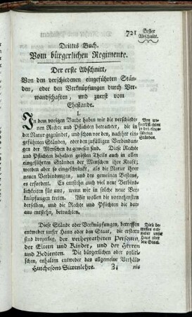 Drittes Buch. Vom bürgerlichen Regimente