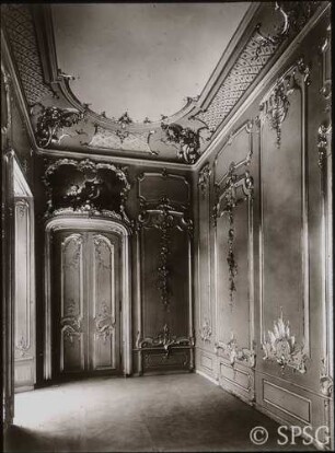 Berlin, Schloss Charlottenburg, Neuer Flügel, Versilberte Kammer, R. 353, Blick in den Raum.