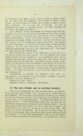 15. Am alten Kirchhof und im westlichen Stadtteil