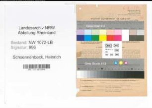 Entnazifizierung Heinrich Schoennenbeck , geb. 02.11.1893 (Verwalter)