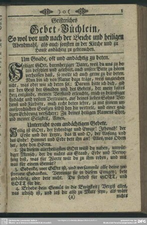 Geistreiches Gebet-Büchlein ...