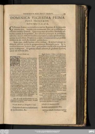 Dominica Vigesima Prima Post Trinitatis. Epistola Ephes. 6, 10. ad 18.