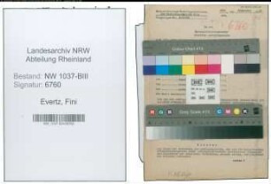 Entnazifizierung Fini Evertz , geb. 27.12.1906 ()